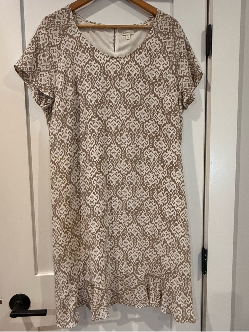 Garnet Hill Olivia Silk Ruffle Dress